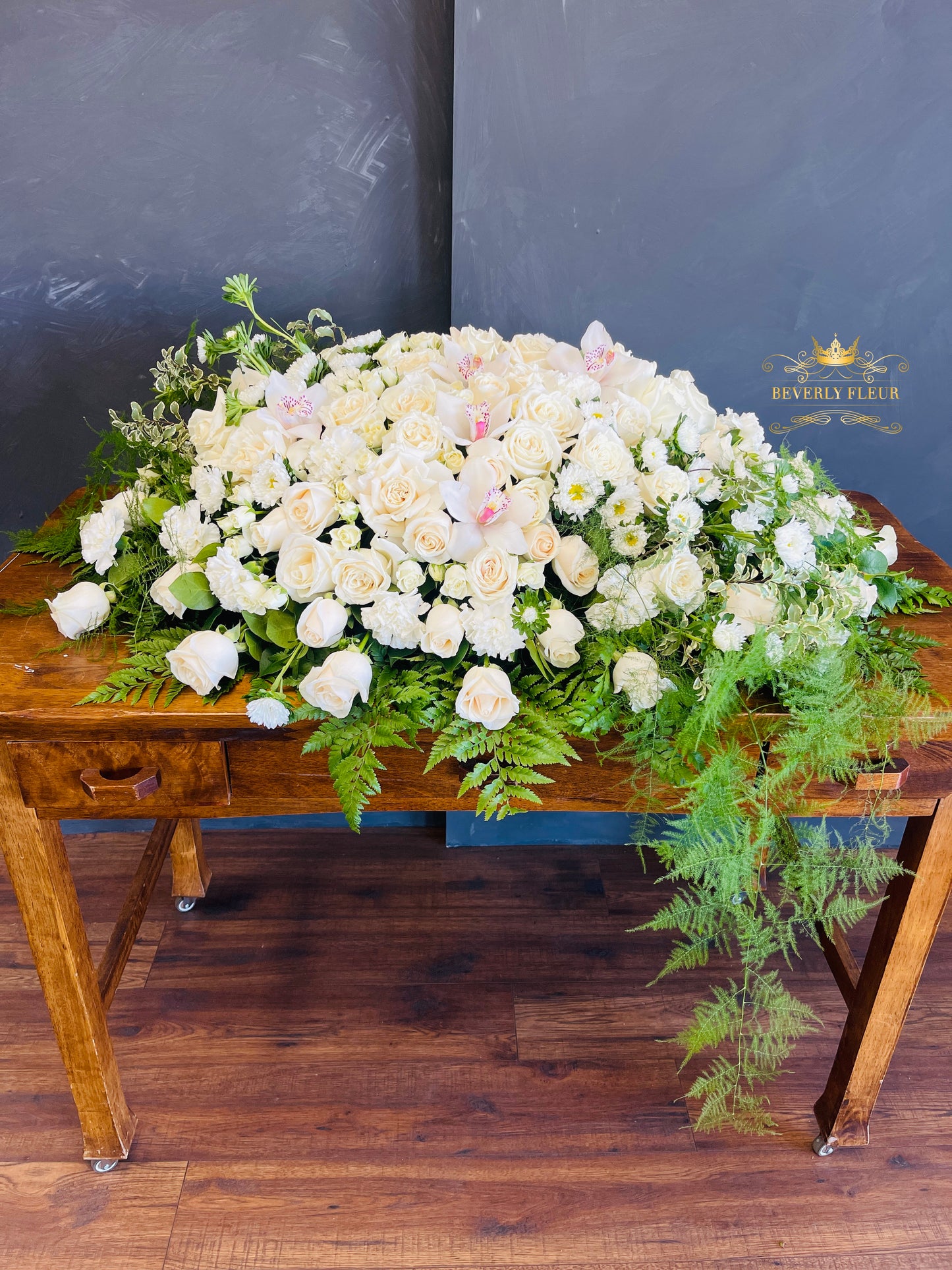 Heartfelt expression - Open Casket Flowers