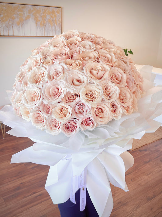 100 Roses Quick Sand Bouquet