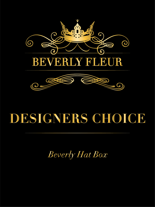 Flower Box - Designers Choice Hat Box - OC Beverly Flowers